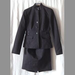 Calvin Klein Black Cotton Blazer  Sz 2